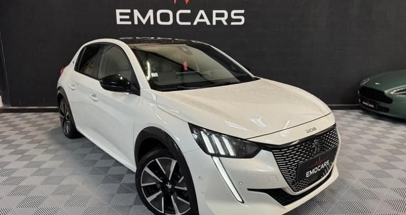 Blanc Occasion 2020 Peugeot e-208 GT Citadine | 12 990 € (Prix juste) - Image 1/3