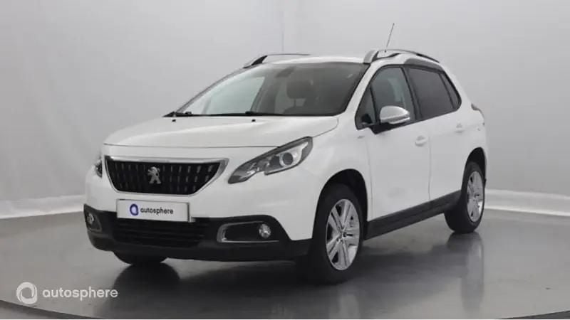 Blanc Utilisé 2018 Peugeot 2008 Style SUV | 9 999 € (Super prix) - Image 1/4