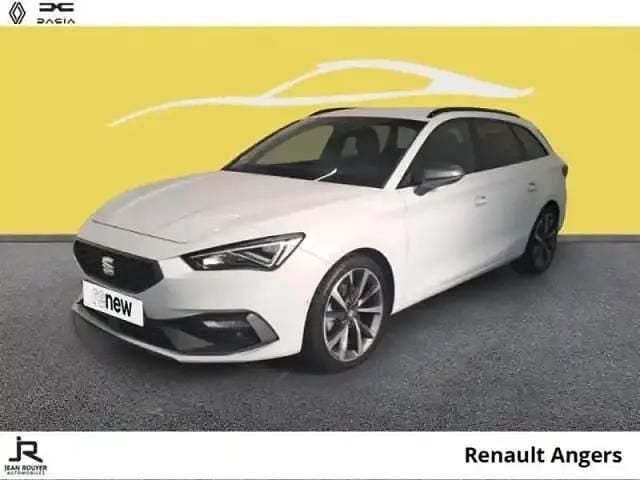 Blanc nevada métal Utilisé 2021 Seat Leon ST FR Break | 20 990 € - Image 1/4