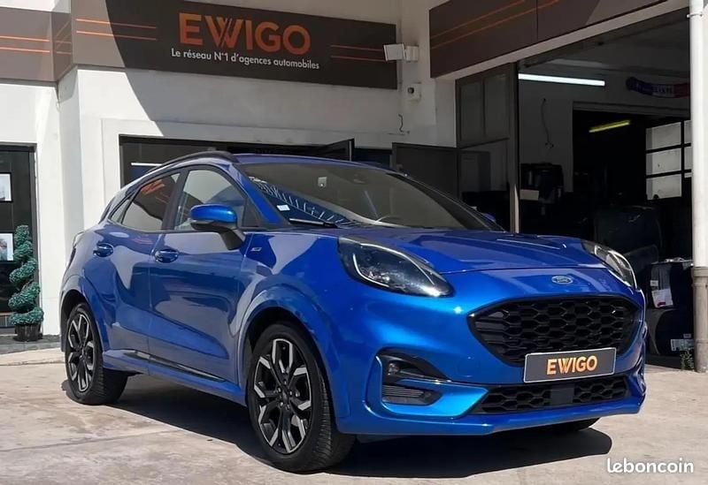Bleu Utilisé 2021 Ford Puma Gen-E ST-Line X SUV | 13 490 € (Bon prix) - Image 1/4