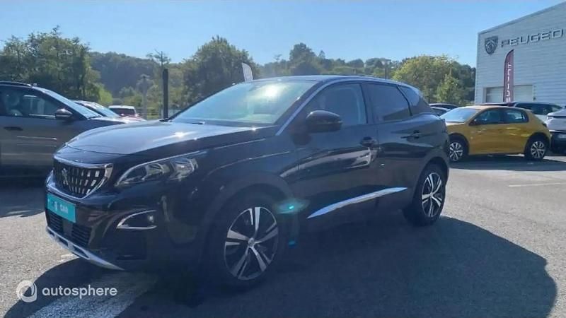 Noir Utilisé 2018 Peugeot 3008 Allure SUV | 12 199 € (Prix juste) - Image 1/4