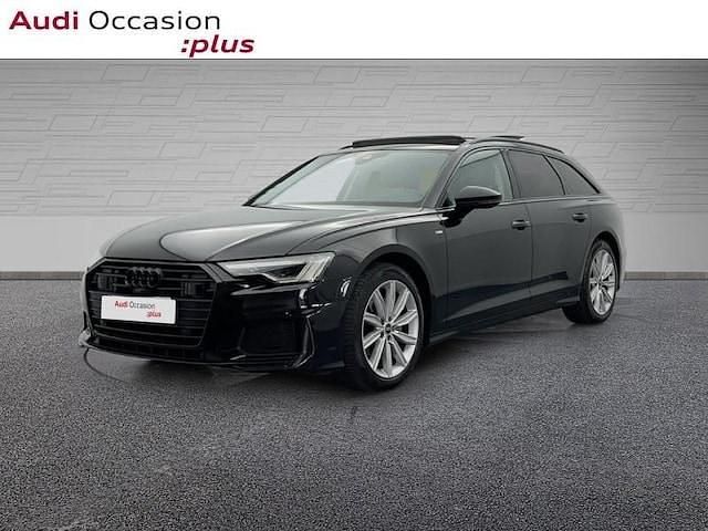 Noir mythic métallisé Occasion 2021 Audi A6 S-Line Break | 34 250 € (Prix cher) - Image 1/4