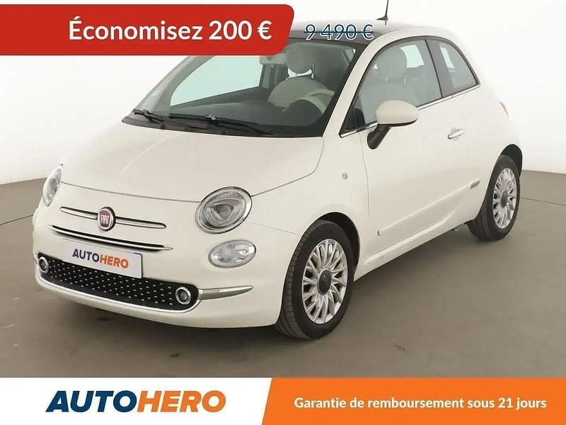 Blanc Utilisé 2018 Fiat 500 Lounge Citadine | 9 290 € (Super prix) - Image 1/2