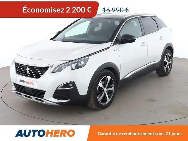 Blanc Occasion 2018 Peugeot 3008 GT-line SUV | 14 790 € (Bon prix) - Image 1/2
