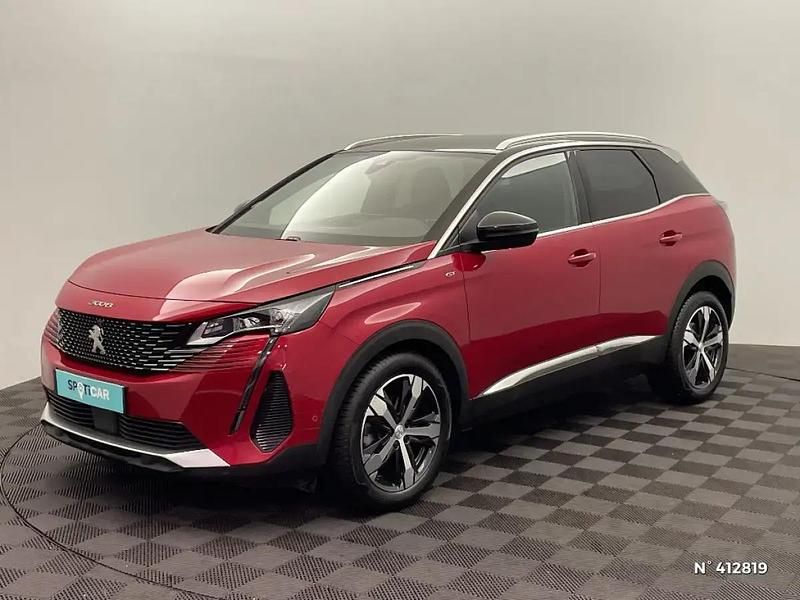 Rouge Utilisé 2021 Peugeot 3008 GT | 21 980 € (Prix juste) - Image 1/4