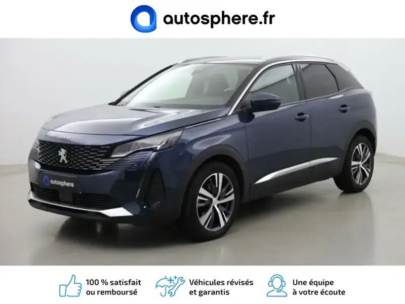 Bleu célèbes (m) Utilisé 2021 Peugeot 3008 Allure SUV | 19 499 € (Bon prix) - Image 1/4