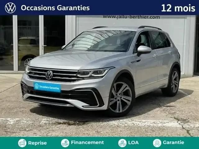 Reflet d'argent métallisée Utilisé 2021 VW Tiguan R-line SUV | 32 889 € (Prix juste) - Image 1/4