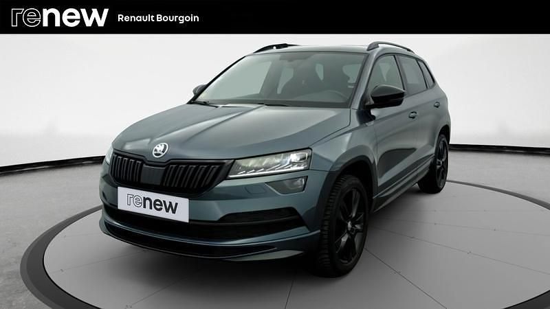 Gris Utilisé 2020 Skoda Karoq SportLine SUV | 16 990 € (Bon prix) - Image 1/4