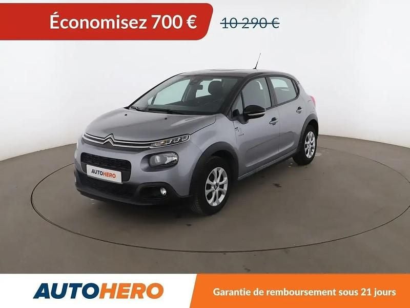 Gris Occasion 2019 Citroën C3 PureTech Citadine | 9 590 € (Bon prix) - Image 1/2