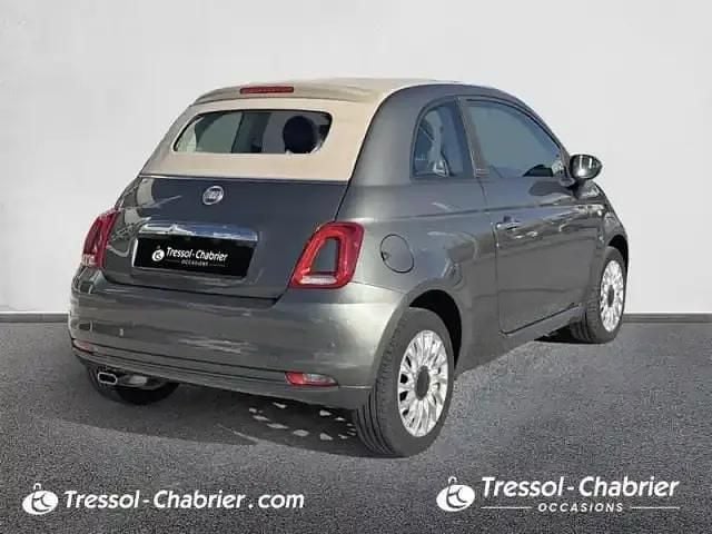 Gris Occasion 2020 Fiat 500 Lounge Cabriolet | 11 990 € (Bon prix) - Image 1/3