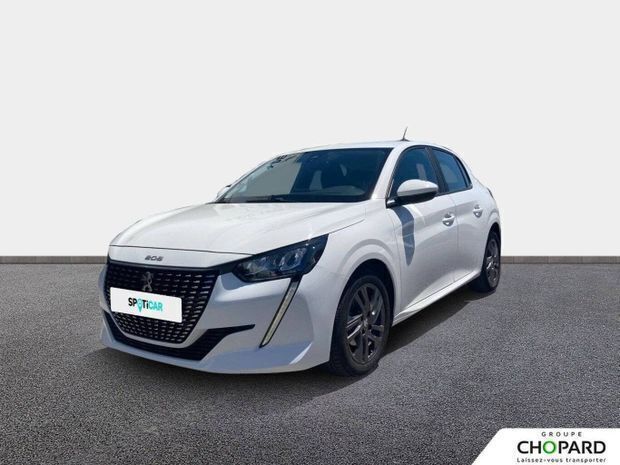 Blanc Utilisé 2021 Peugeot 208 Business-Line Citadine | 10 299 € (Prix juste) - Image 1/4