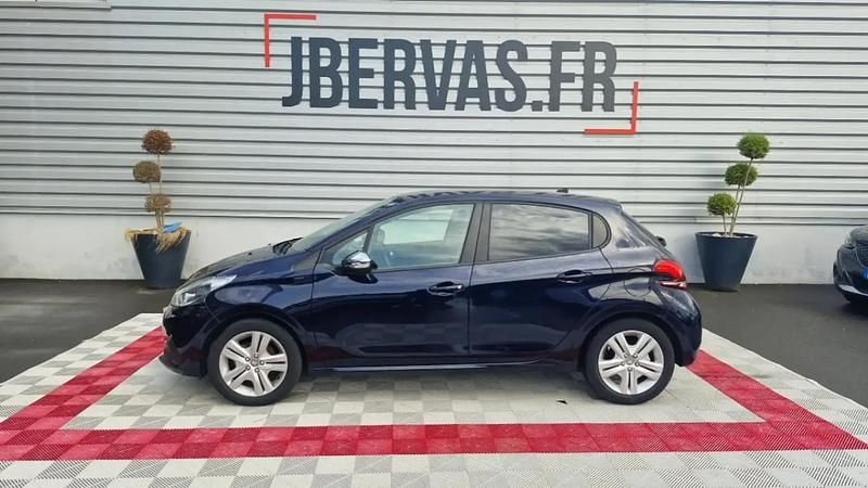 Bleu Utilisé 2019 Peugeot 208 Signature Sky Citadine | 9 599 € (Prix juste) - Image 1/4