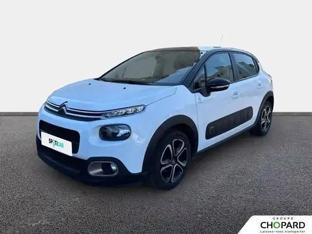 Blanc Utilisé 2020 Citroën C3 PureTech Berline | 10 490 € - Image 1/4