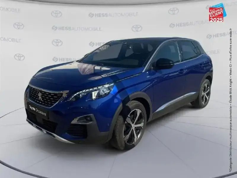 Bleu Utilisé 2017 Peugeot 3008 GT-line SUV | 16 999 € (Prix juste) - Image 1/4