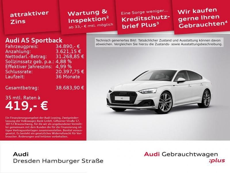 Occasion 2022 Audi A5 Sportback Sport Citadine | 35 890 € (Bon prix) - Image 1/4