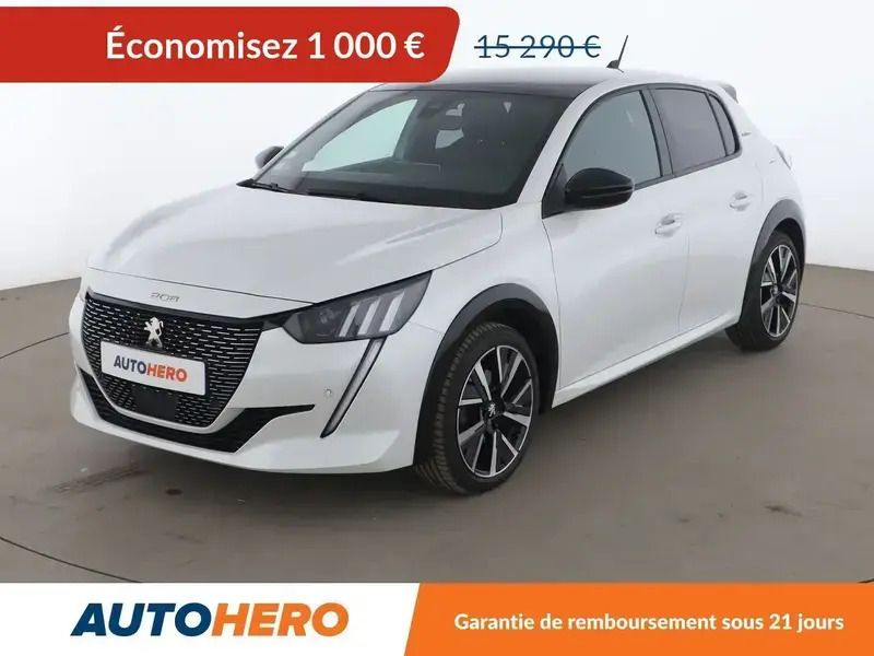 Blanc Utilisé 2019 Peugeot 208 GT-line Citadine | 13 690 € (Bon prix) - Image 1/2