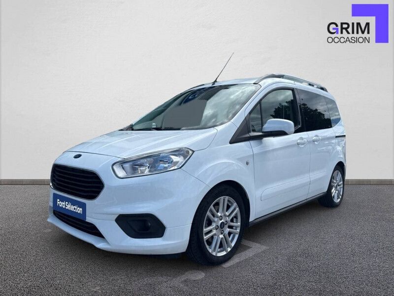 Blanc Utilisé 2022 Ford Tourneo Courier S Monospace | 16 890 € (Prix juste) - Image 1/4