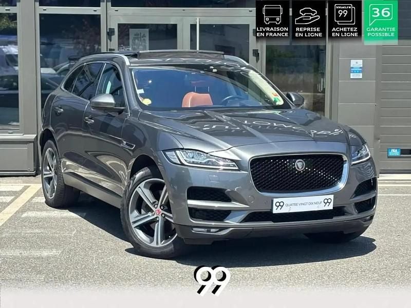Gris Utilisé 2017 Jaguar F-Pace Portfolio SUV | 24 690 € (Prix juste) - Image 1/4