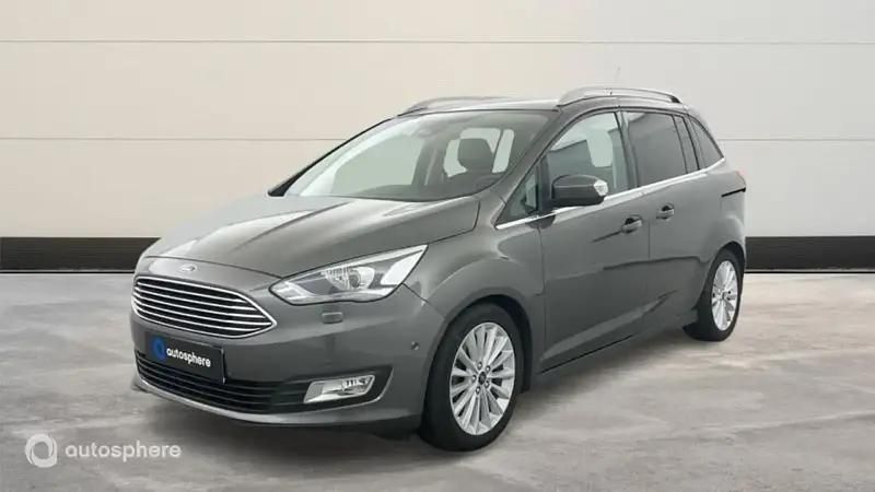 Brun Utilisé 2019 Ford Grand C-Max Titanium Monospace | 16 999 € (Prix juste) - Image 1/4