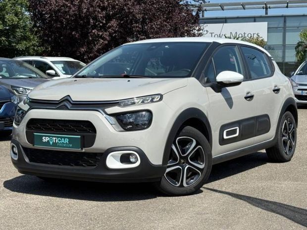 Blanc Utilisé 2022 Citroën C3 PureTech Citadine | 11 489 € (Prix juste) - Image 1/4