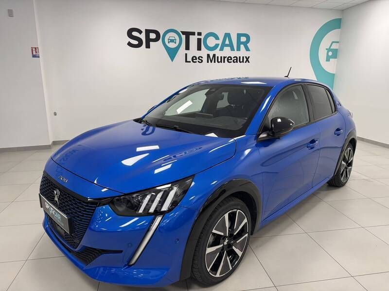 Bleu Utilisé 2020 Peugeot e-208 Citadine | 14 990 € (Prix assez cher) - Image 1/3