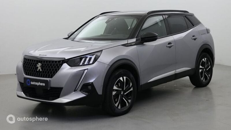 Gris Utilisé 2021 Peugeot 2008 GT SUV | 15 499 € (Bon prix) - Image 1/4