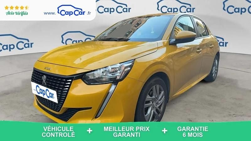 Jaune Occasion 2021 Peugeot 208 Active Citadine | 10 390 € (Bon prix) - Image 1/4