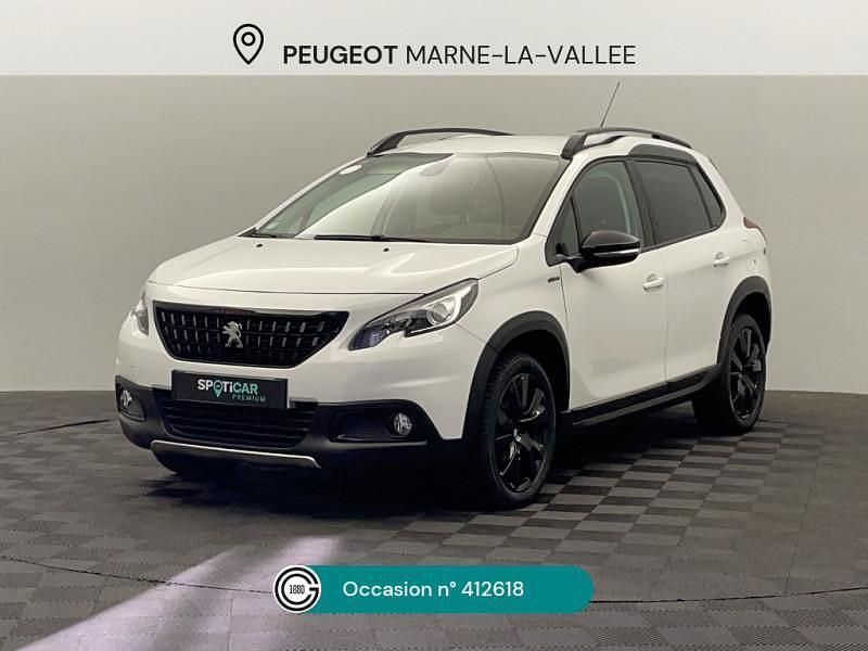 Noir Utilisé 2018 Peugeot 2008 GT-line SUV | 9 980 € (Prix juste) - Image 1/4