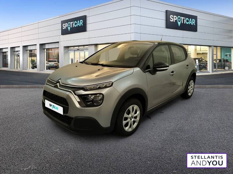Gris Occasion 2021 Citroën C3 Feel Citadine | 10 189 € (Bon prix) - Image 1/4