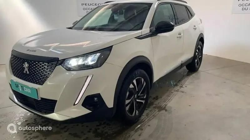 Blanc Utilisé 2021 Peugeot 2008 Allure SUV | 17 999 € (Prix juste) - Image 1/4