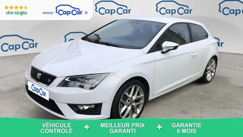 Blanc Occasion 2014 Seat Leon SC FR Citadine | 9 890 € - Image 1/4