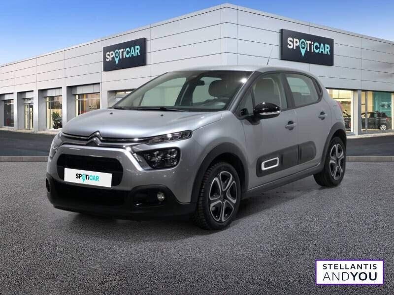 Gris Utilisé 2023 Citroën C3 PureTech Citadine | 11 990 € (Bon prix) - Image 1/4