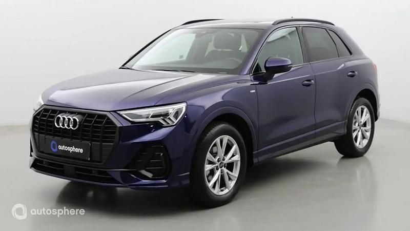 Bleu navarre métallisé Utilisé 2024 Audi Q3 S-Line SUV | 44 299 € (Prix juste) - Image 1/4