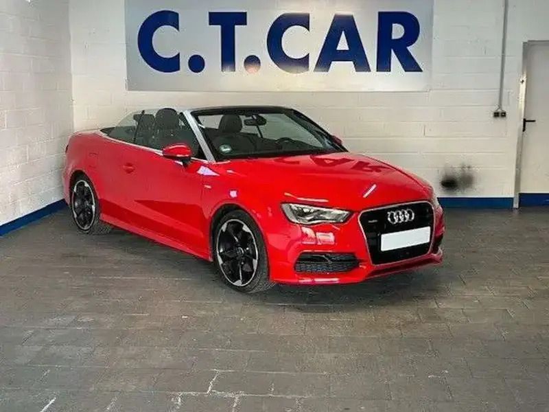 Rouge Utilisé 2016 Audi A3 Cabriolet S-Line Cabriolet | 20 900 € (Prix cher) - Image 1/4
