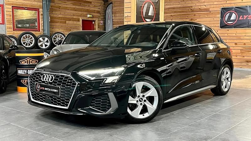 Noir Occasion 2021 Audi A3 S-Line Berline | 20 990 € (Prix juste) - Image 1/4