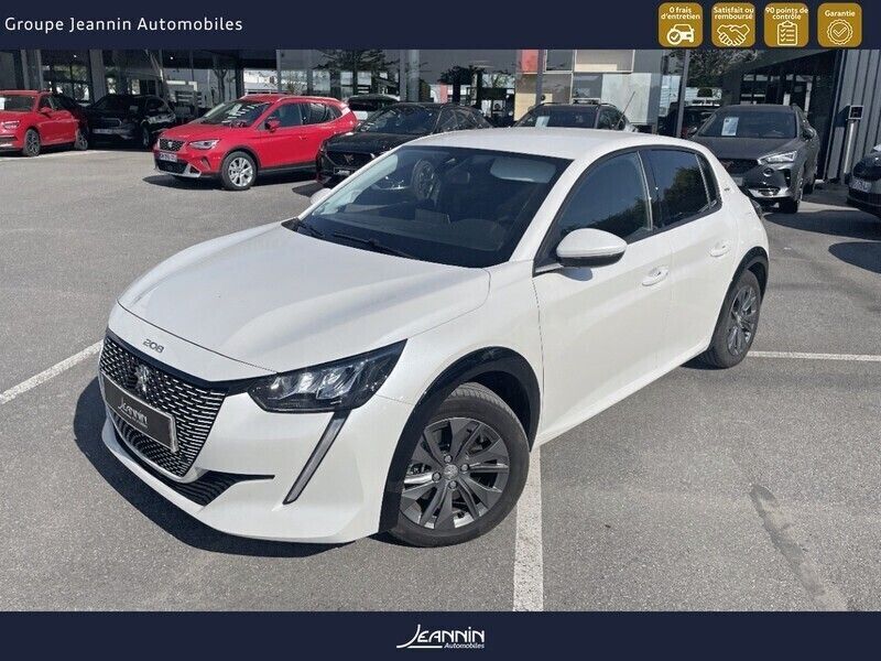 Blanc Utilisé 2021 Peugeot e-208 Citadine | 17 890 € (Prix assez cher) - Image 1/3