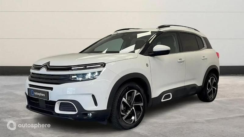 Blanc Utilisé 2021 Citroën C5 Aircross PureTech SUV | 19 990 € (Prix juste) - Image 1/4