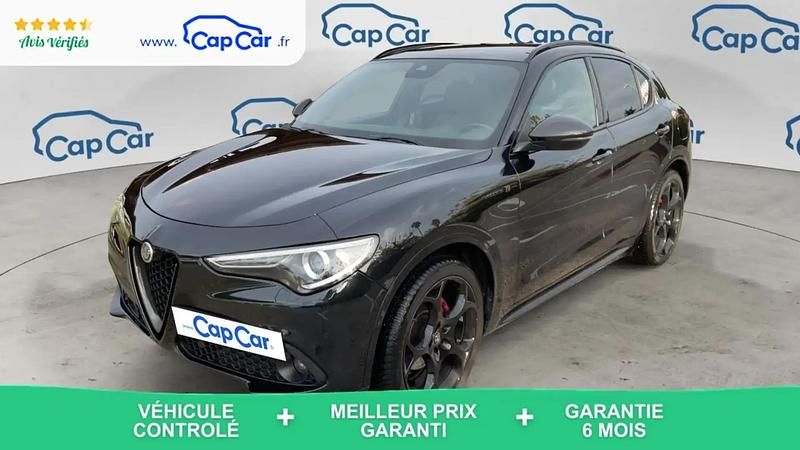 Noir Utilisé 2021 Alfa Romeo Stelvio Ti SUV | 31 650 € (Prix cher) - Image 1/4