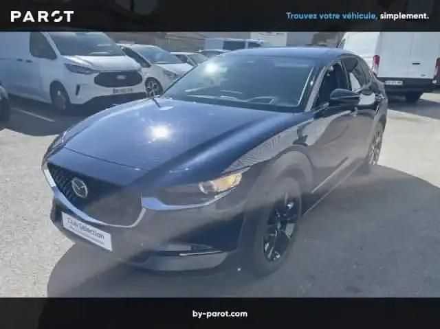 Bleu Occasion 2024 Mazda CX-30 Homura-Line SUV | 27 490 € - Image 1/4