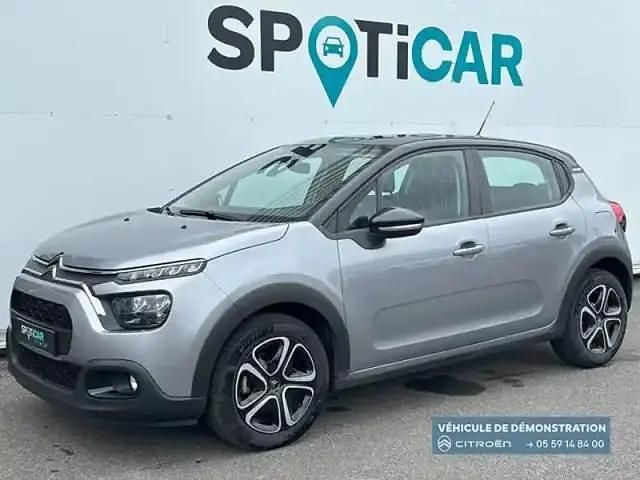 Gris Utilisé 2024 Citroën C3 PureTech Citadine | 14 900 € (Prix assez cher) - Image 1/4