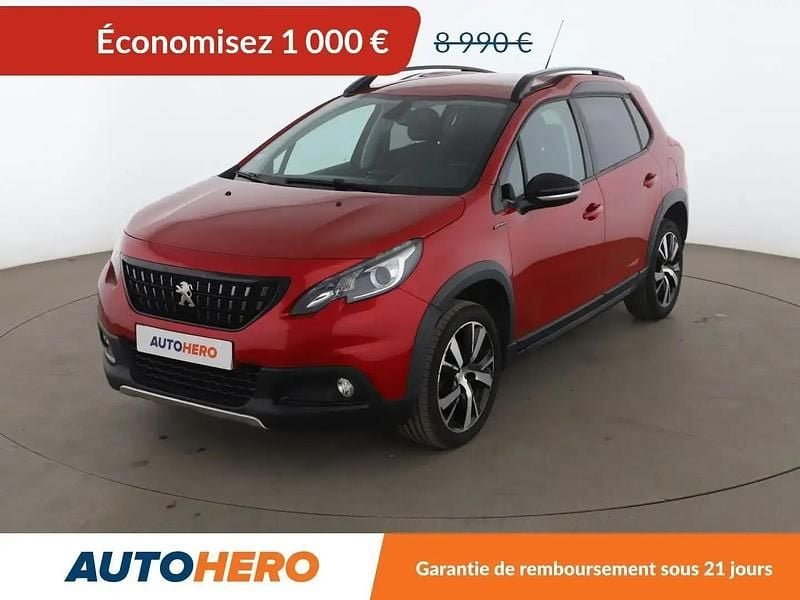 Rouge Utilisé 2018 Peugeot 2008 GT-line SUV | 7 990 € (Super prix) - Image 1/2