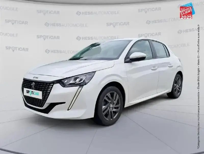 Blanc Utilisé 2021 Peugeot 208 Active Citadine | 10 999 € (Prix juste) - Image 1/4
