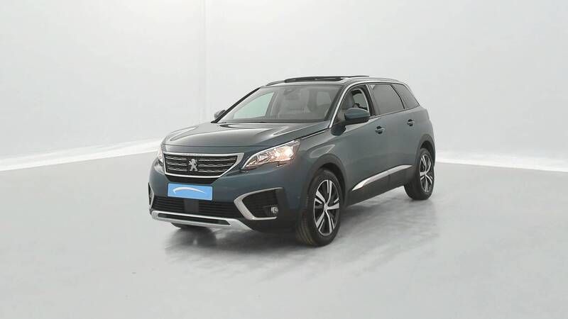 Bleu Utilisé 2019 Peugeot 5008 S Monospace | 14 990 € (Bon prix) - Image 1/1