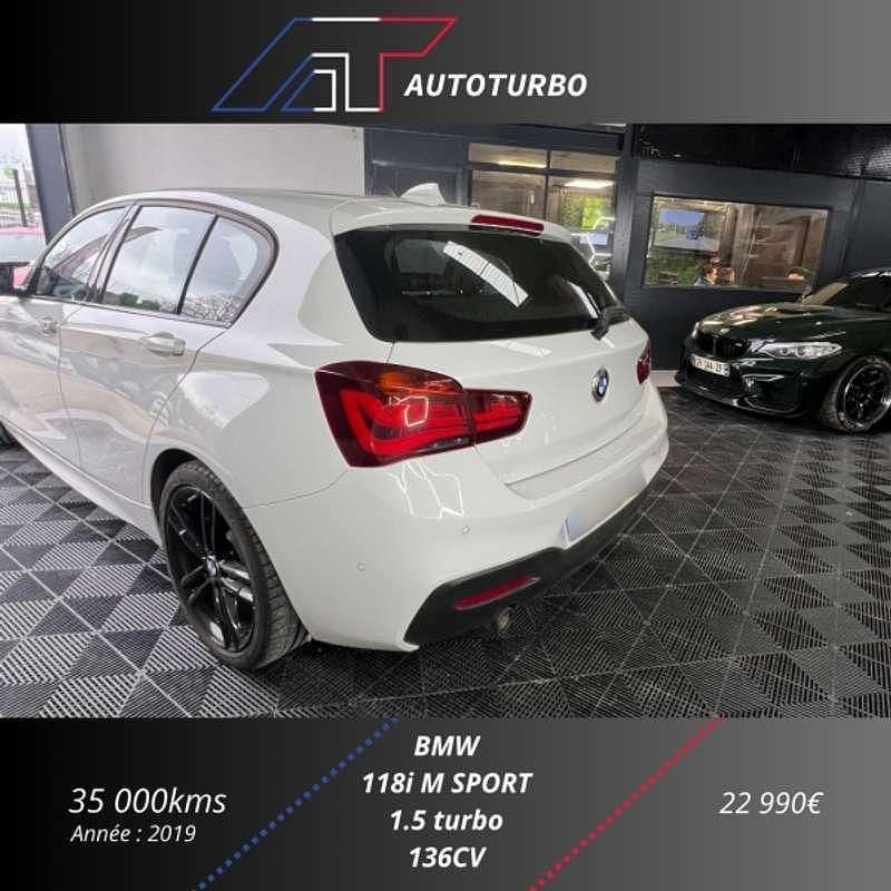 Occasion BMW 118 M Sport 137 ch (100 kW) 2019 Blanc Citadine