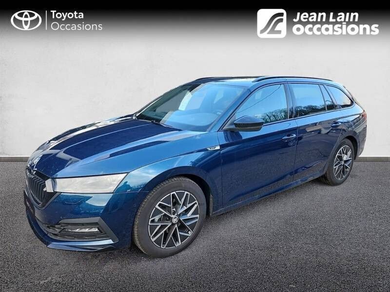 Bleu Utilisé 2024 Skoda Octavia SportLine Break | 36 890 € (Prix assez cher) - Image 1/4