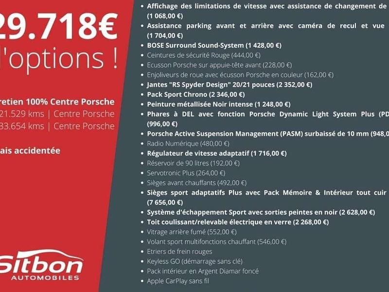 Occasion Porsche 911 Carrera 4S 451 ch (331 kW) 2019 Noir Coupé