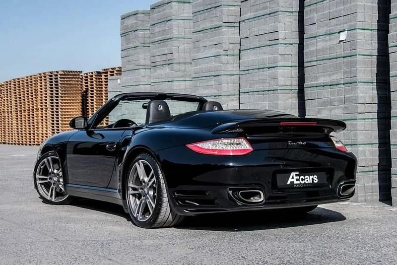 Noir Occasion 2013 Porsche 911 Turbo Cabriolet Sport Cabriolet | 124 950 € - Image 1/4