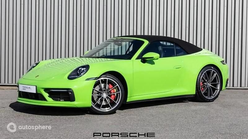 Vert Utilisé 2019 Porsche 911 Cabriolet | 159 900 € (Prix cher) - Image 1/4