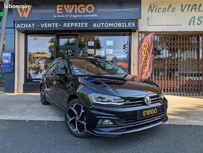 Noir Utilisé 2018 VW Polo R-line Citadine | 14 990 € (Prix juste) - Image 1/4