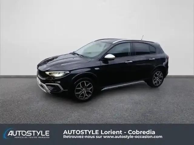 Noir cinema métallisé Occasion 2021 Fiat Tipo Cross Berline | 13 990 € (Prix assez cher) - Image 1/4